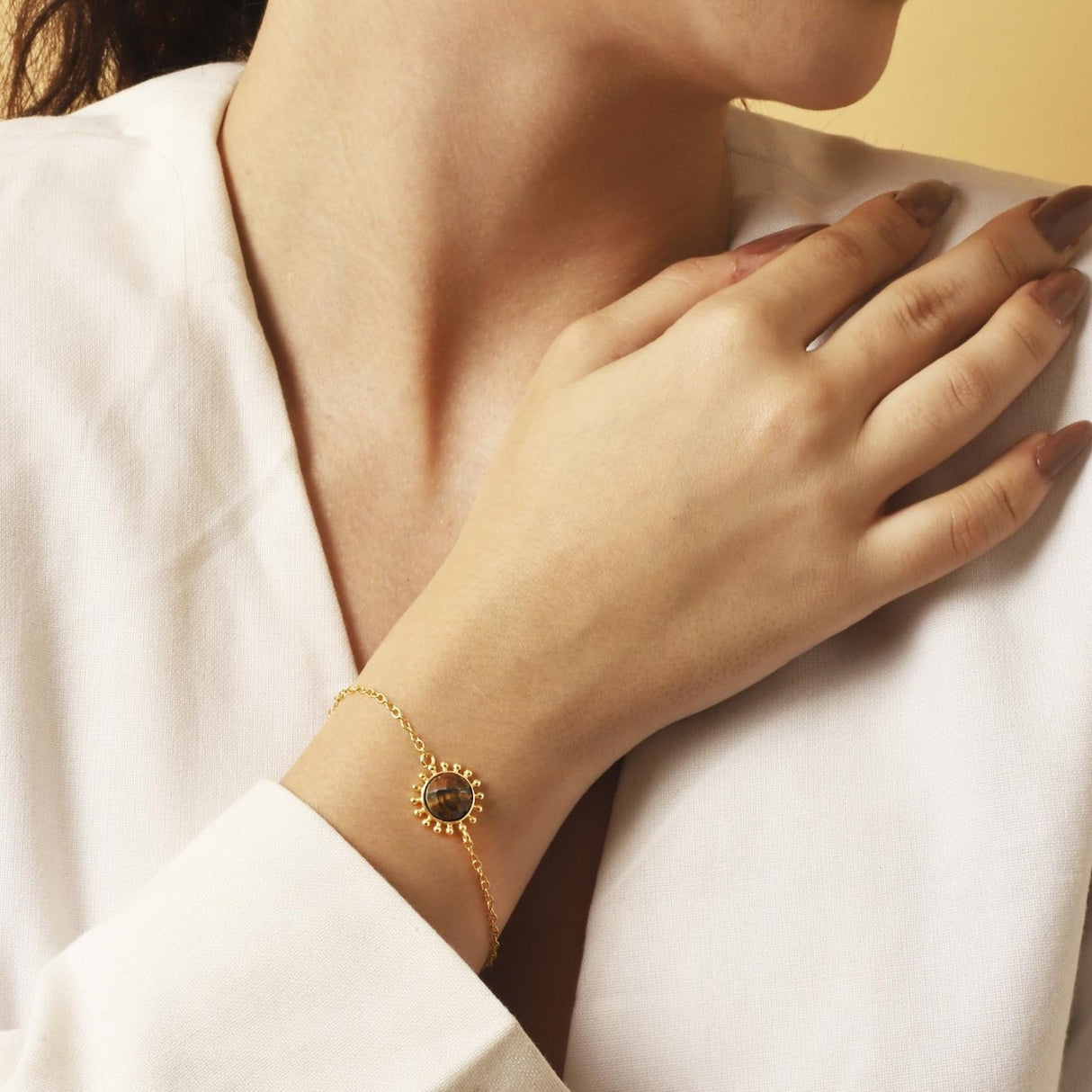Tiger's Eye Jewellery Set " Stellar Elegance"