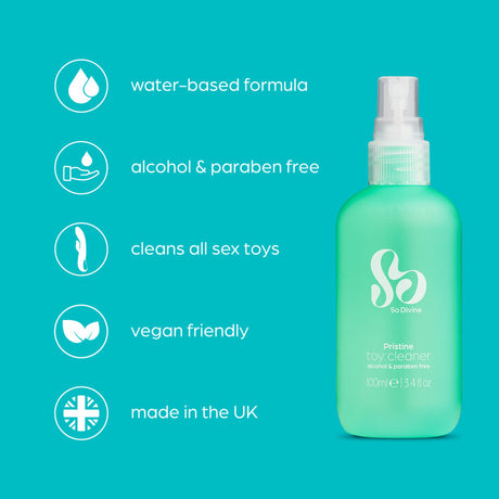 So Divine Pristine Antibacterial Sex Toy Cleaning Spray 100ml