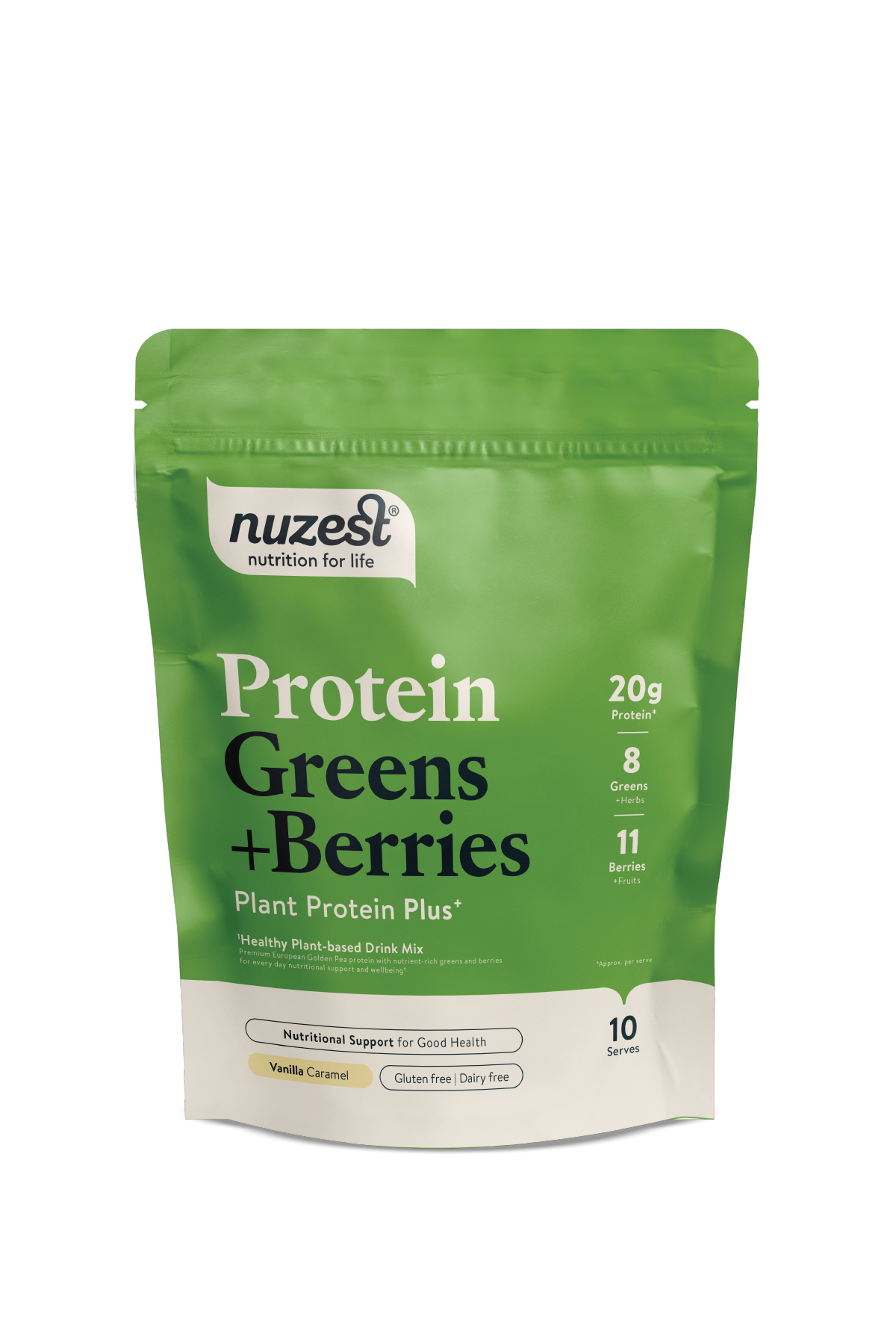 Protein Greens + Berries Vanilla Caramel