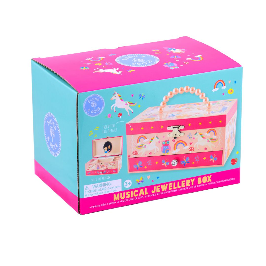 Musical Jewellery Box With Drawer - Rainbow Fairy