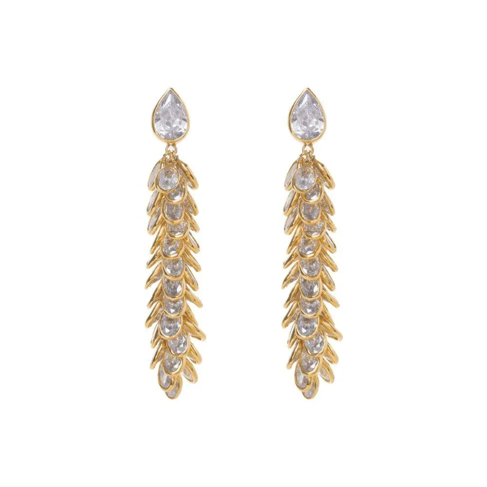 Gold Crystal Long Drops