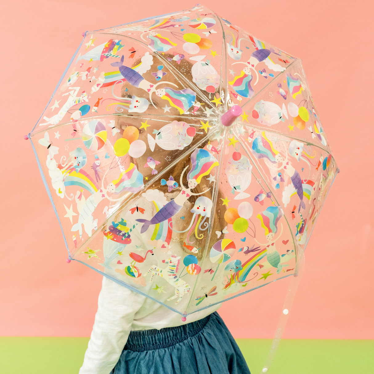 Transparent Colour Changing Umbrella - Fantasy