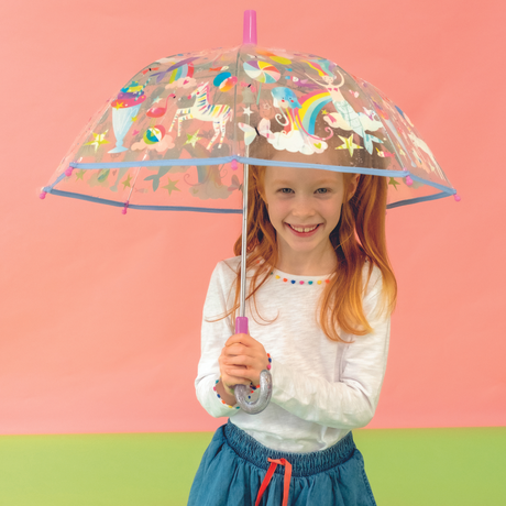 Transparent Colour Changing Umbrella - Fantasy