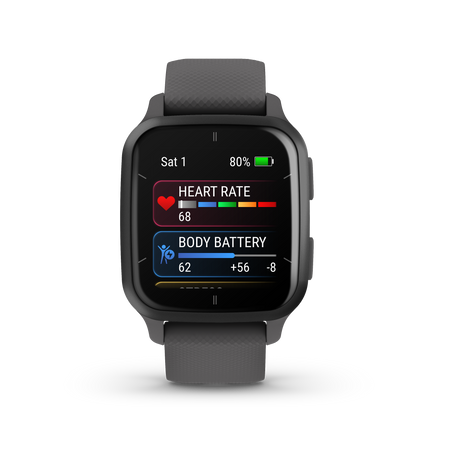 Garmin Venu Sq 2, Shadow Grey and Slate