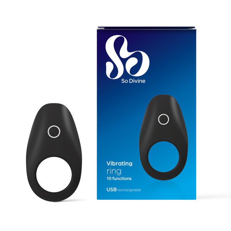 So Divine Rechargeable Vibrating Cock Ring