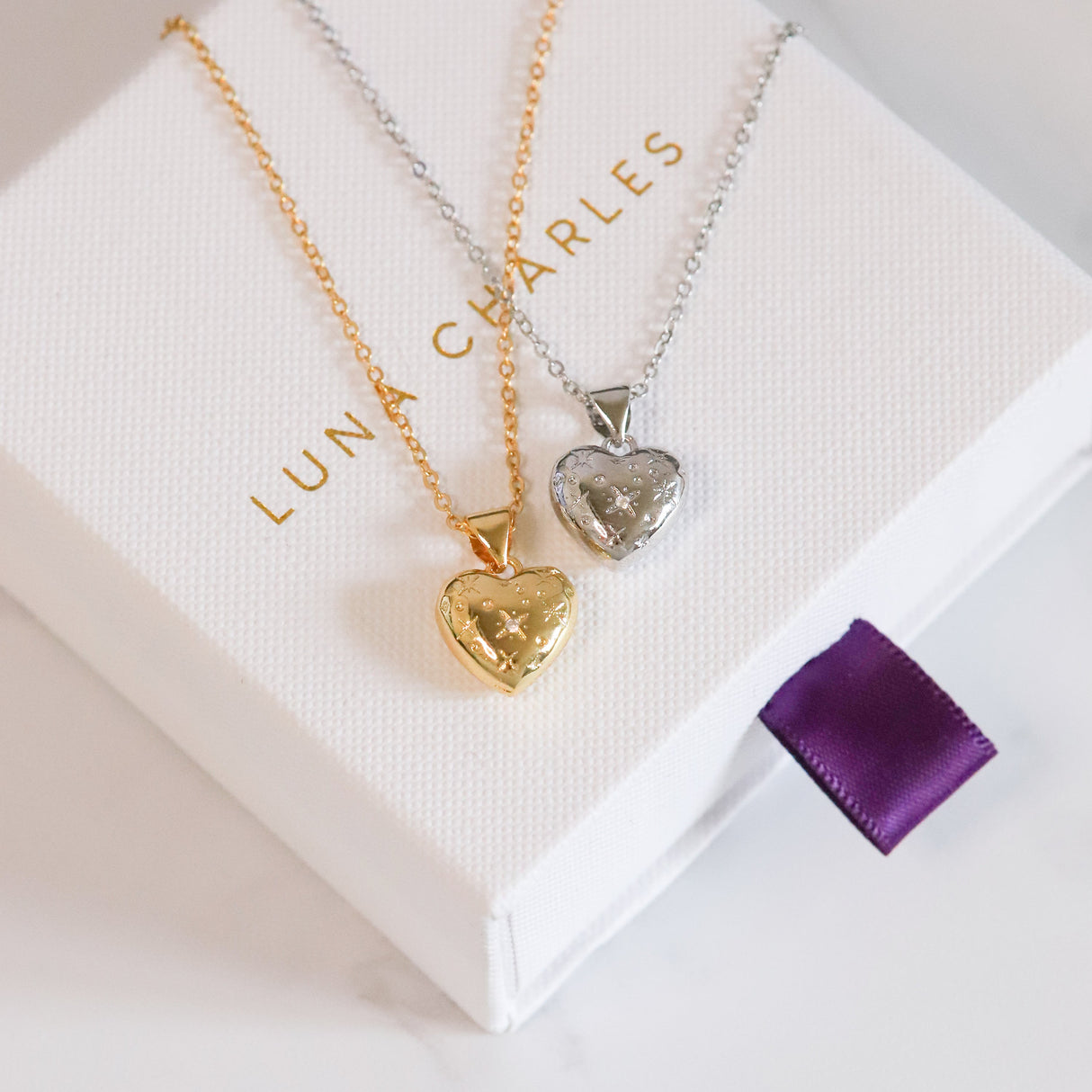 Vida Bubble Heart Necklace | 18k Gold Plated