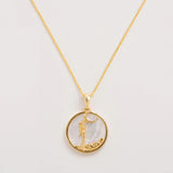 Virgo, Gold Zodiac Necklace