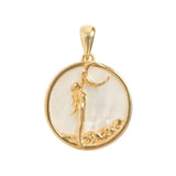 Virgo, Gold Zodiac Necklace