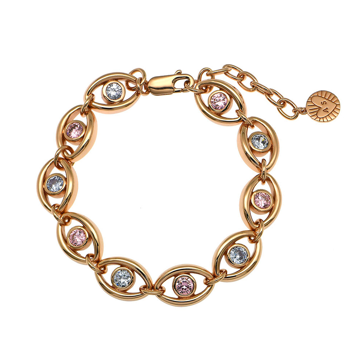 Iris Bracelet, Lilac, Pink & Rose Gold