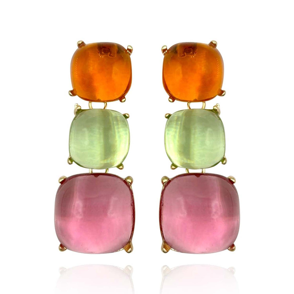 Multi-Color Lightweight Resin Pierced Earring