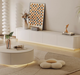 Absinthia TV Stand, Cream, With LED Light