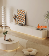 Absinthia TV Stand, Cream, With LED Light