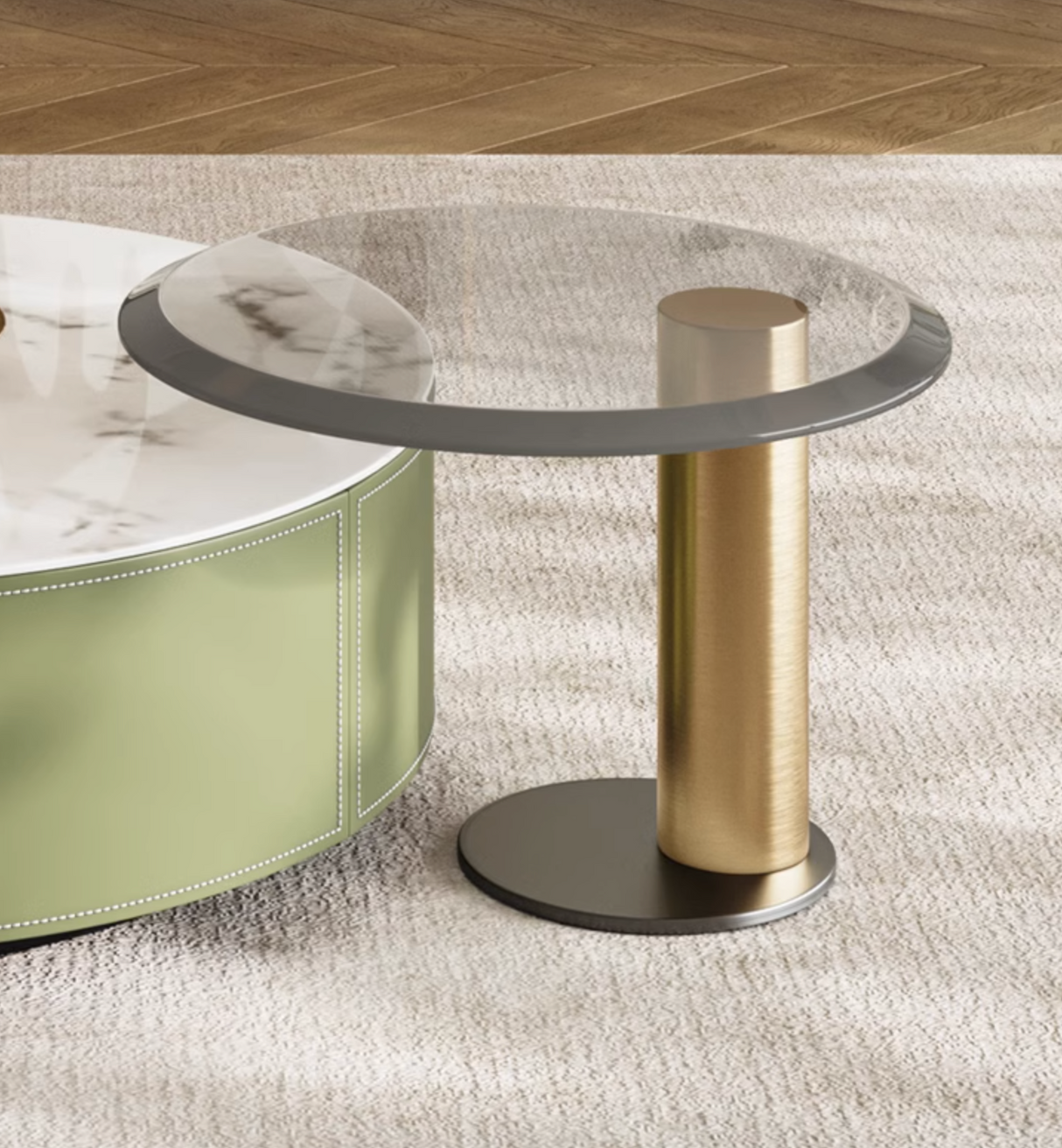 Aderes TV Stand, Green