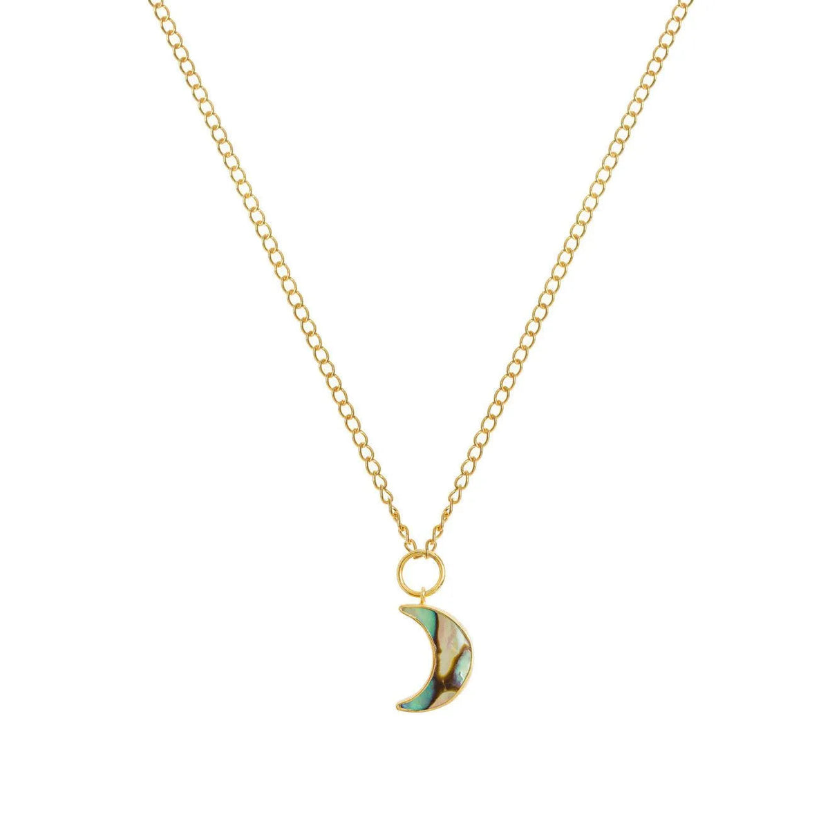 Necklace With Paua Moon