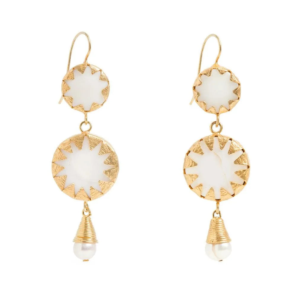 Warrioress Medallion Earrings