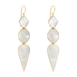Warrioress Mother of Pearl Earrings