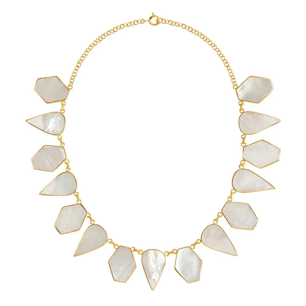 Warrioress Mother of Pearl Necklace