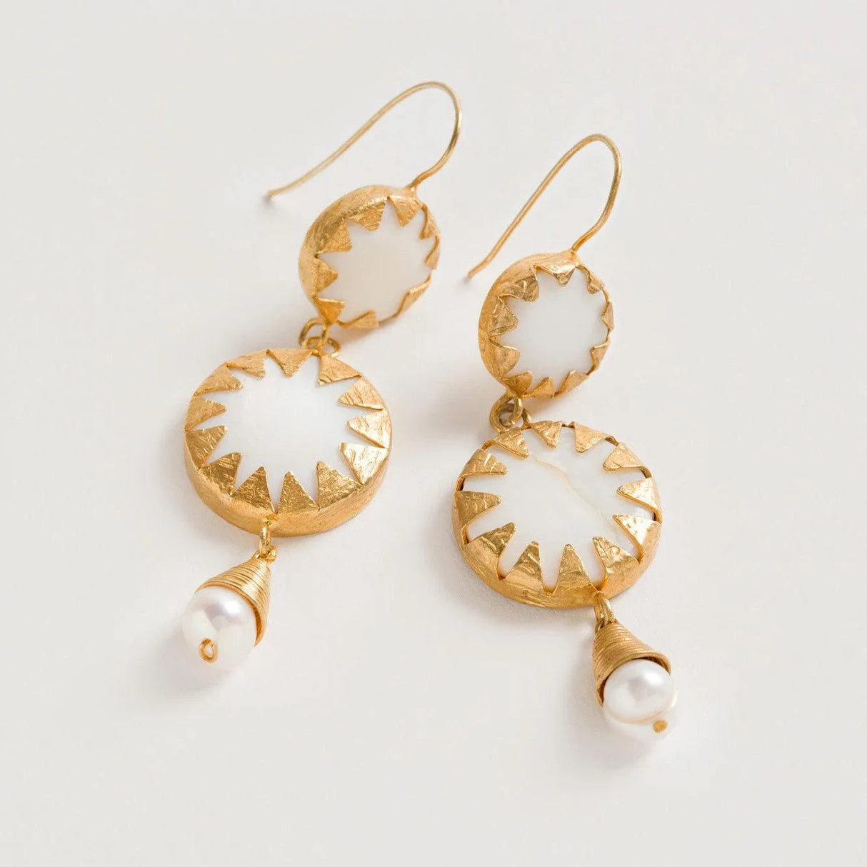 Warrioress Medallion Earrings