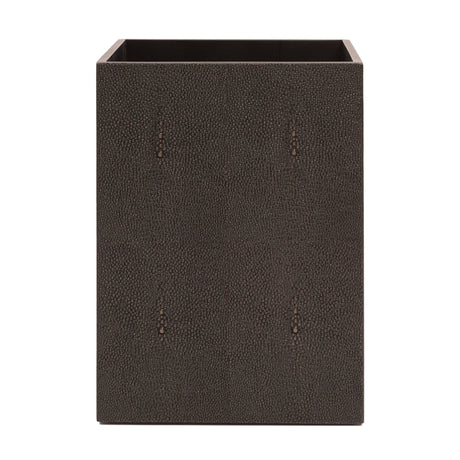 Chelsea Waste Basket - Shagreen Chocolate