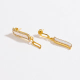 Asymmetric Earrings - Mother of Pearl "Wave Symphony"