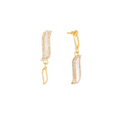 Asymmetric Earrings - Mother of Pearl "Wave Symphony"