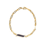 Link Bracelet - Lapis Lazuli "Wave Symphony"