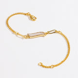 Double Chain Bracelet - Mother of Pearl "Wave Symphony"