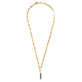 Link Necklace - Malachite "Wave Symphony"