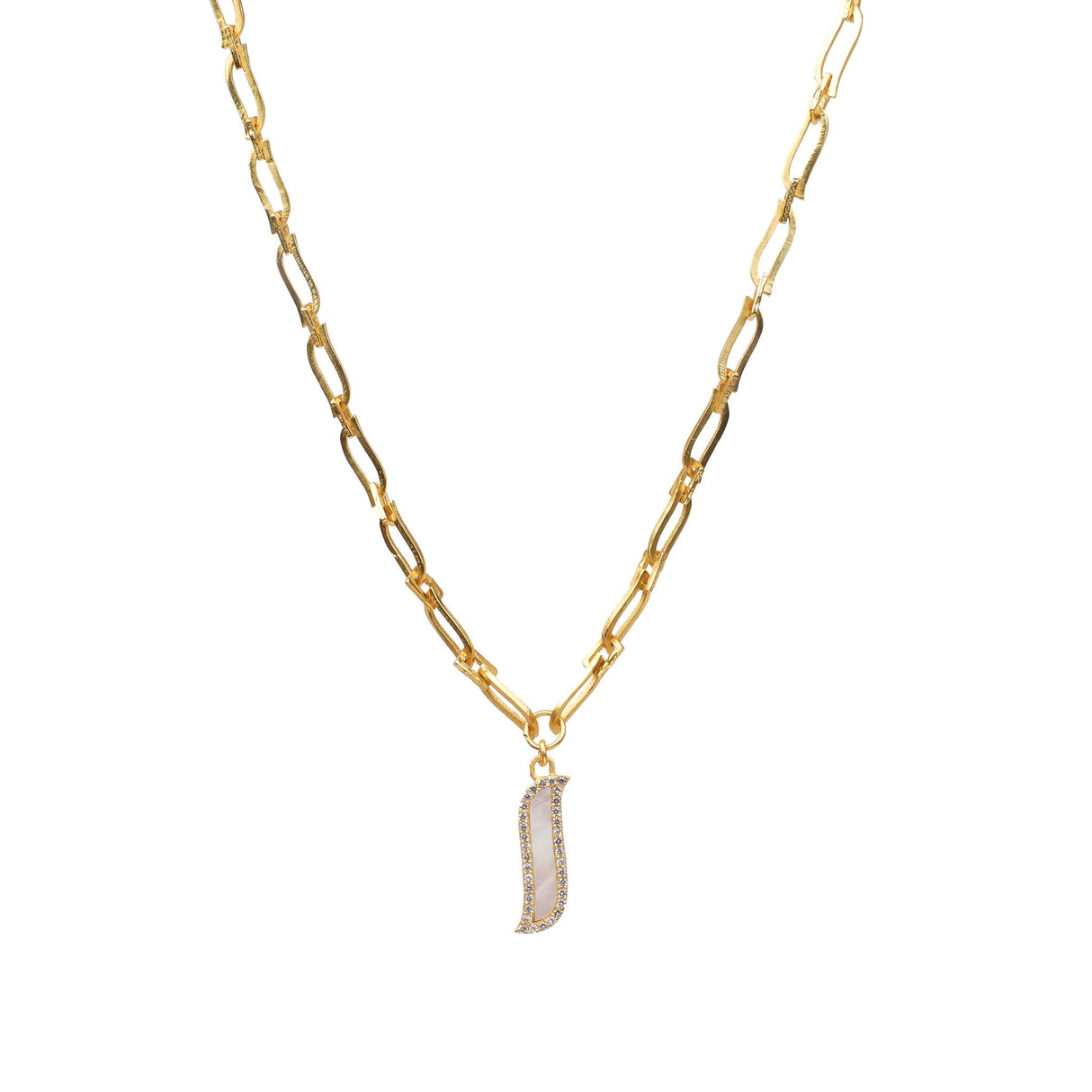Link Necklace - Mother of Pearl "Wave Symphony"