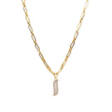 Link Necklace - Mother of Pearl "Wave Symphony"