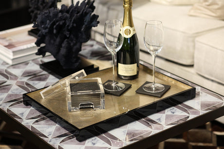 The Windsor Tray Large in Silver Leaf