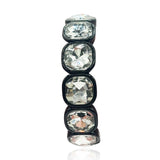 Black Enamel and Cushion Shape Bracelet