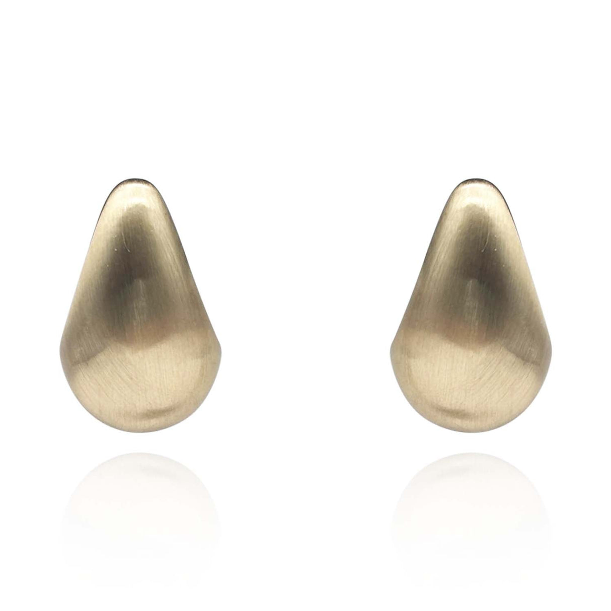 Matte Gold Resin Hoop Earrings