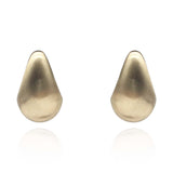 Matte Gold Resin Hoop Earrings