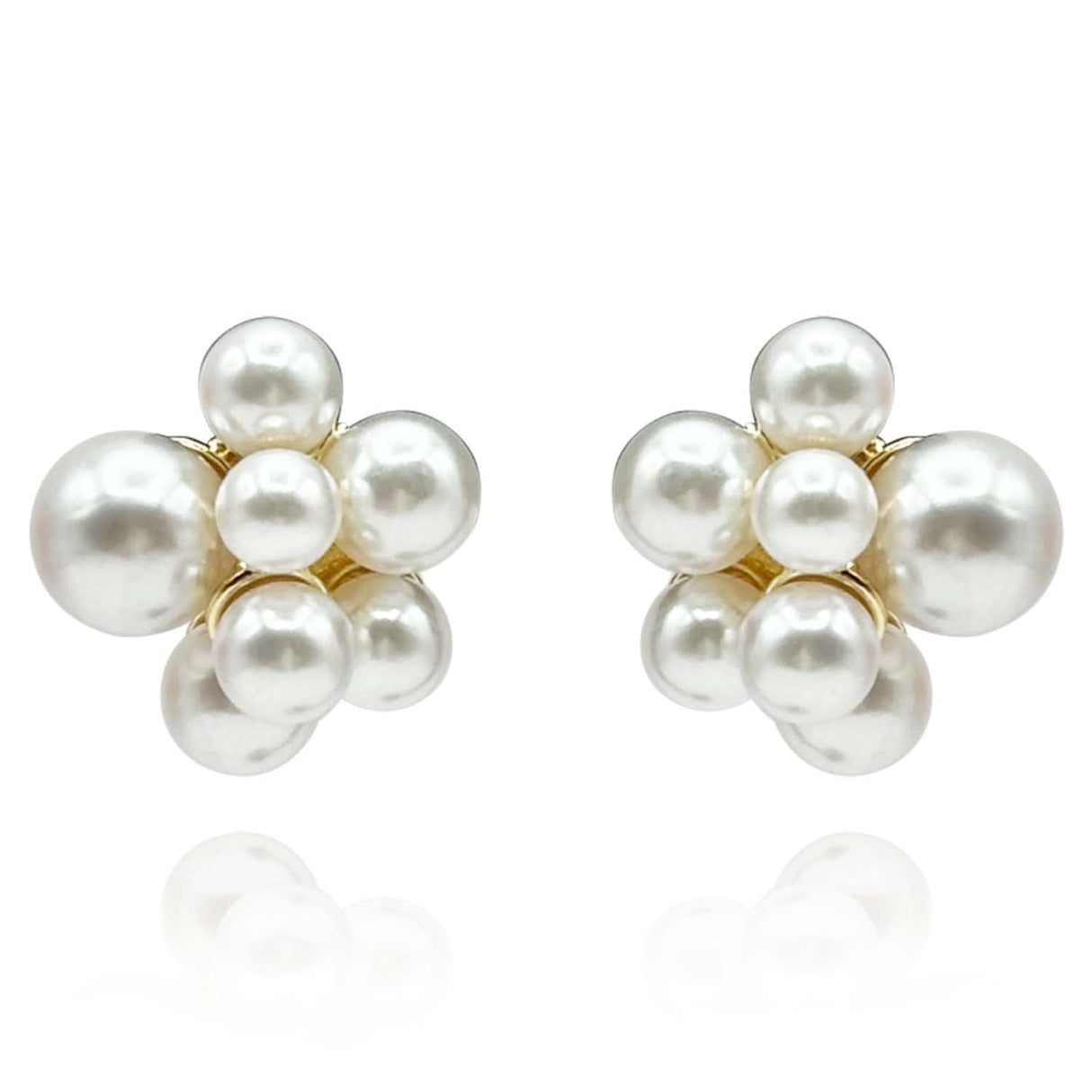 Pearl Cluster Earrings