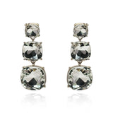 Triple Cushion Shape Crystal Drop
