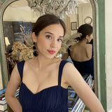 Triple Round Crystal Jet Drop Earrings Surrounded by Round Jet Stones