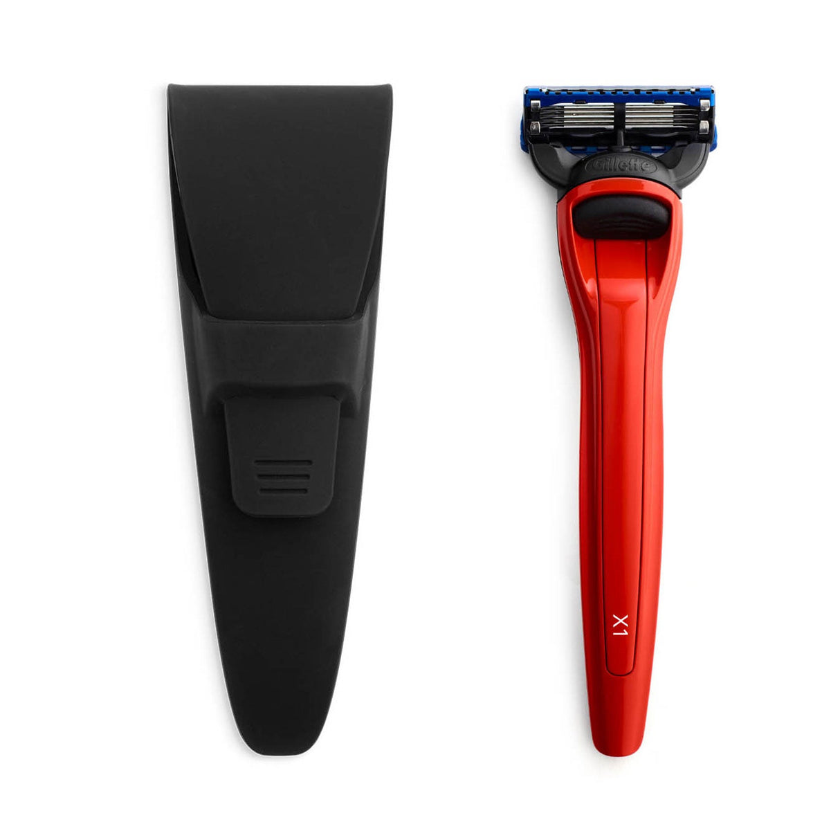 X1 Razor Cooper Red and Case - Gillette Fusion5 Razor