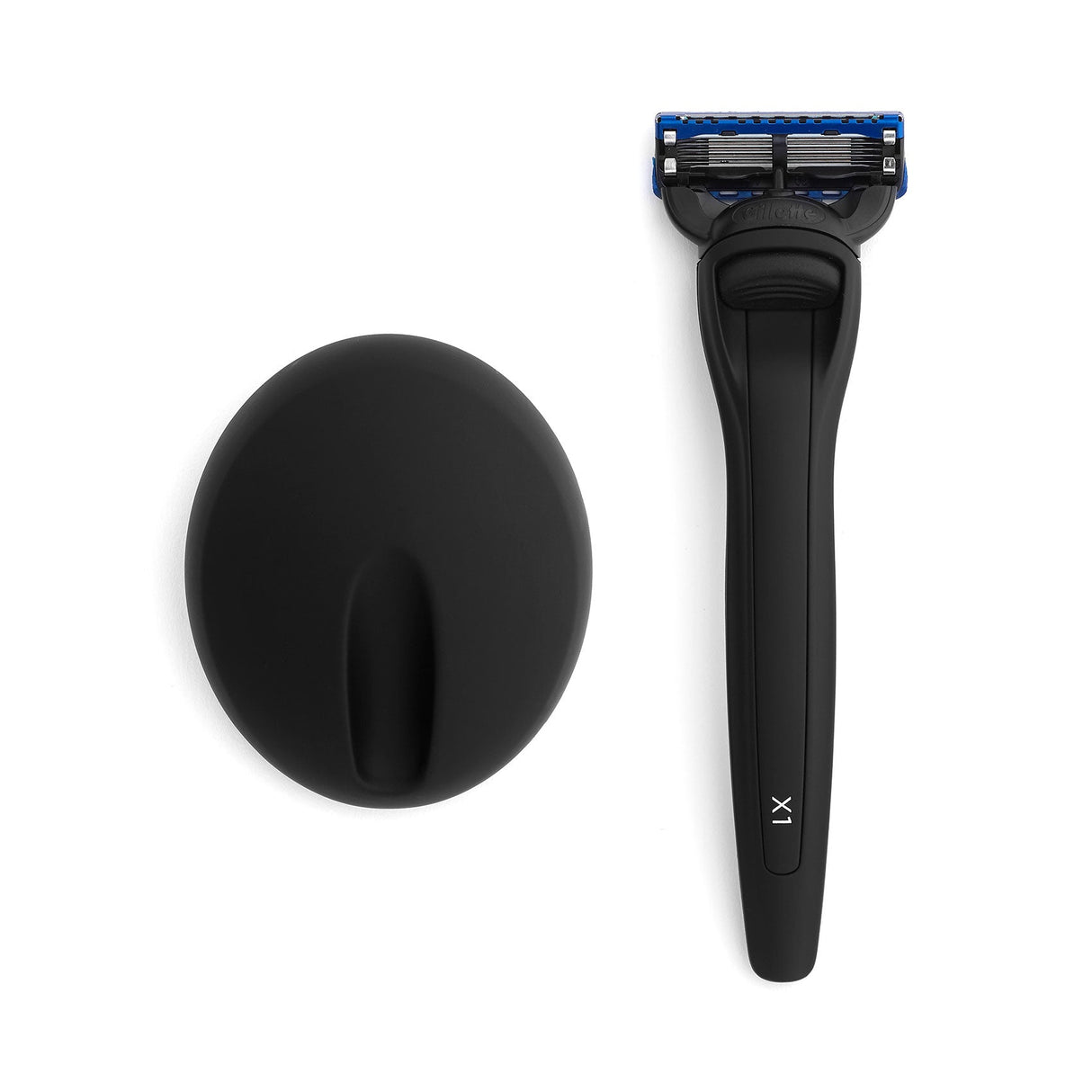X1 Razor Matte Black and Stand - Gillette Fusion5 Razor