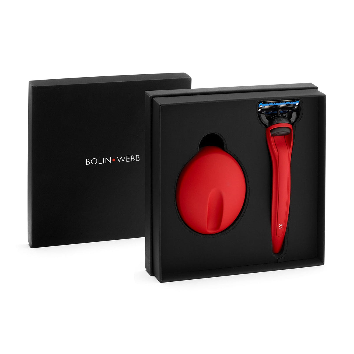 X1 Razor Matte Red and Stand - Gillette Fusion5 Razor