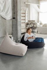 Knitted Bean Bag | OATMEAL