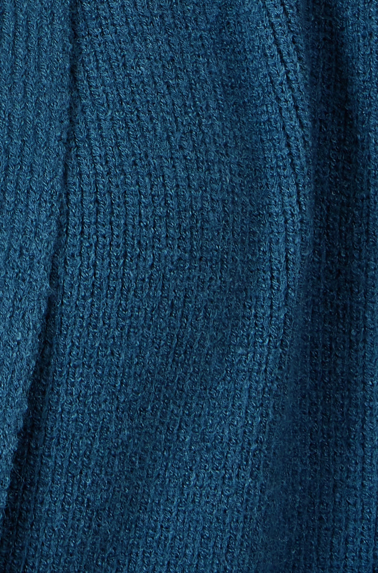 Yumi Teal Knitted Maxi Cardigan With Pockets