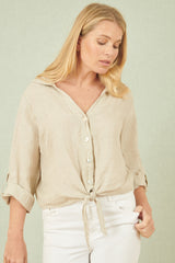 Yumi Stone Italian Linen Shirt