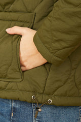 Yumi Green Short Quilted Jacket