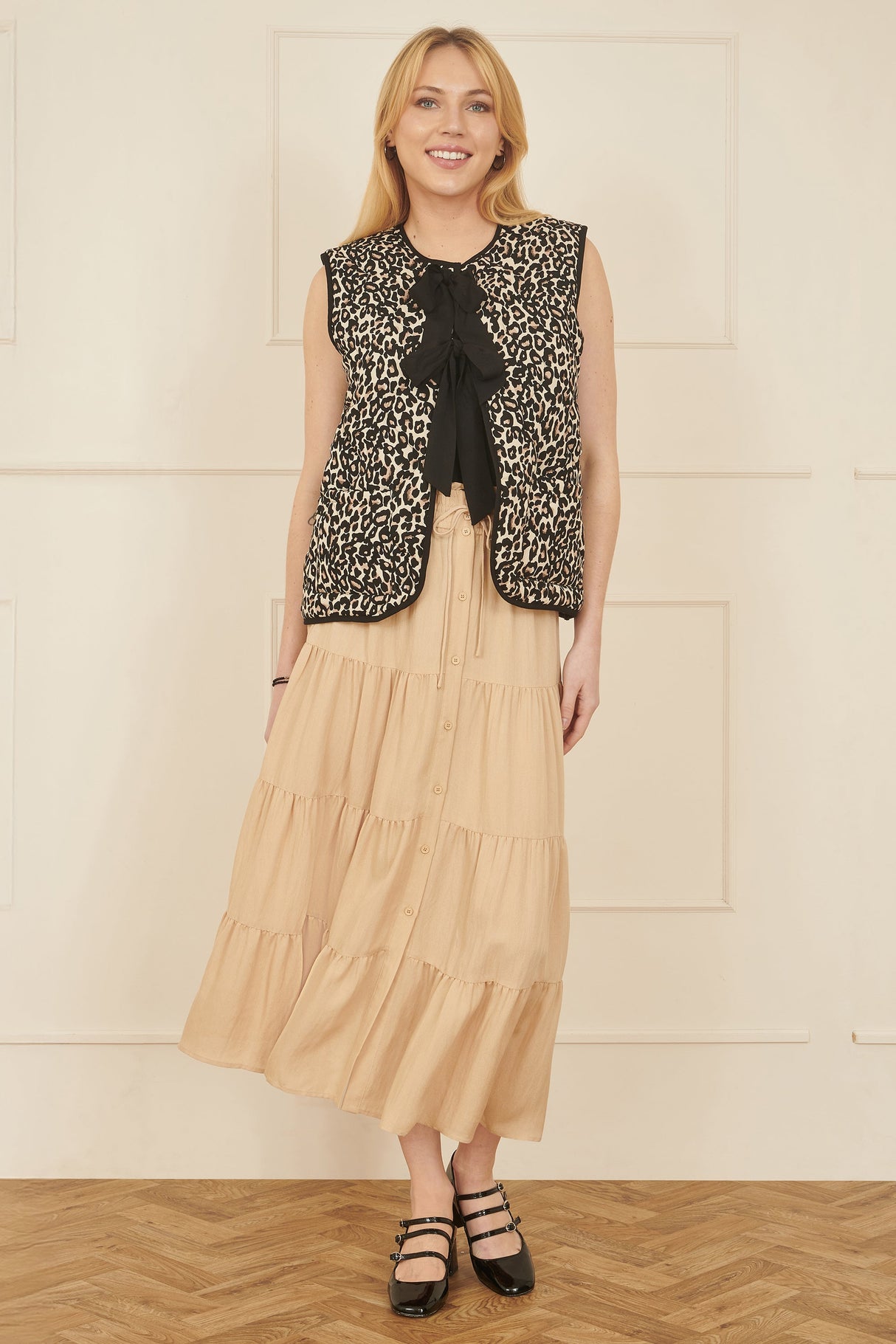 Yumi Stone Midi Boho Skirt