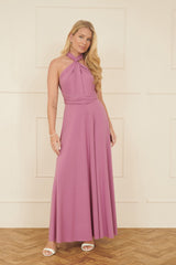 Yumi Pink Jersey Stretch Multiway Midi Dress