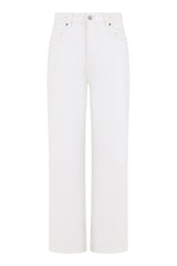 Yumi White Wide Leg High Waist Jeans