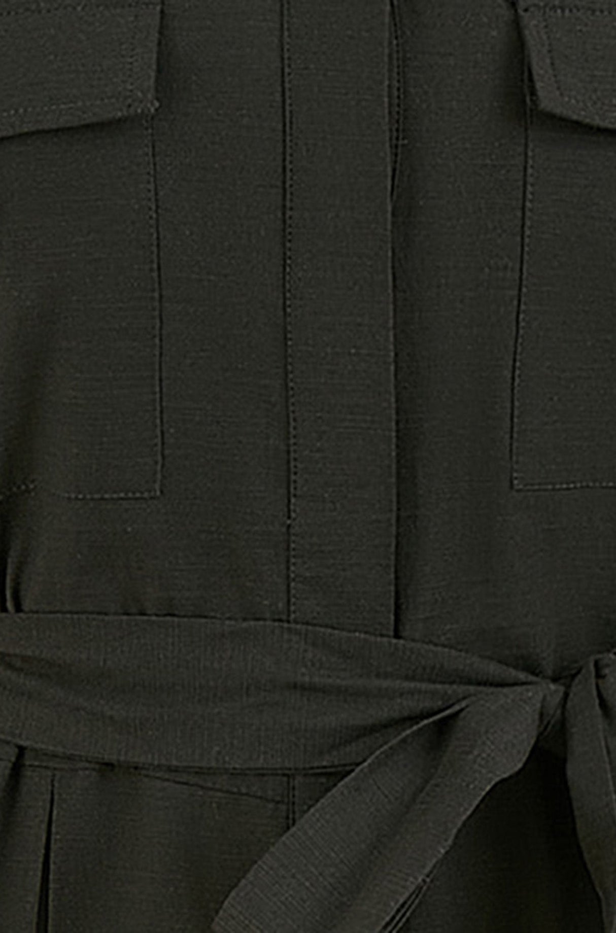 Yumi Black Utility Relaxed Fit Jumpsuit