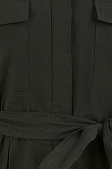 Yumi Black Utility Relaxed Fit Jumpsuit