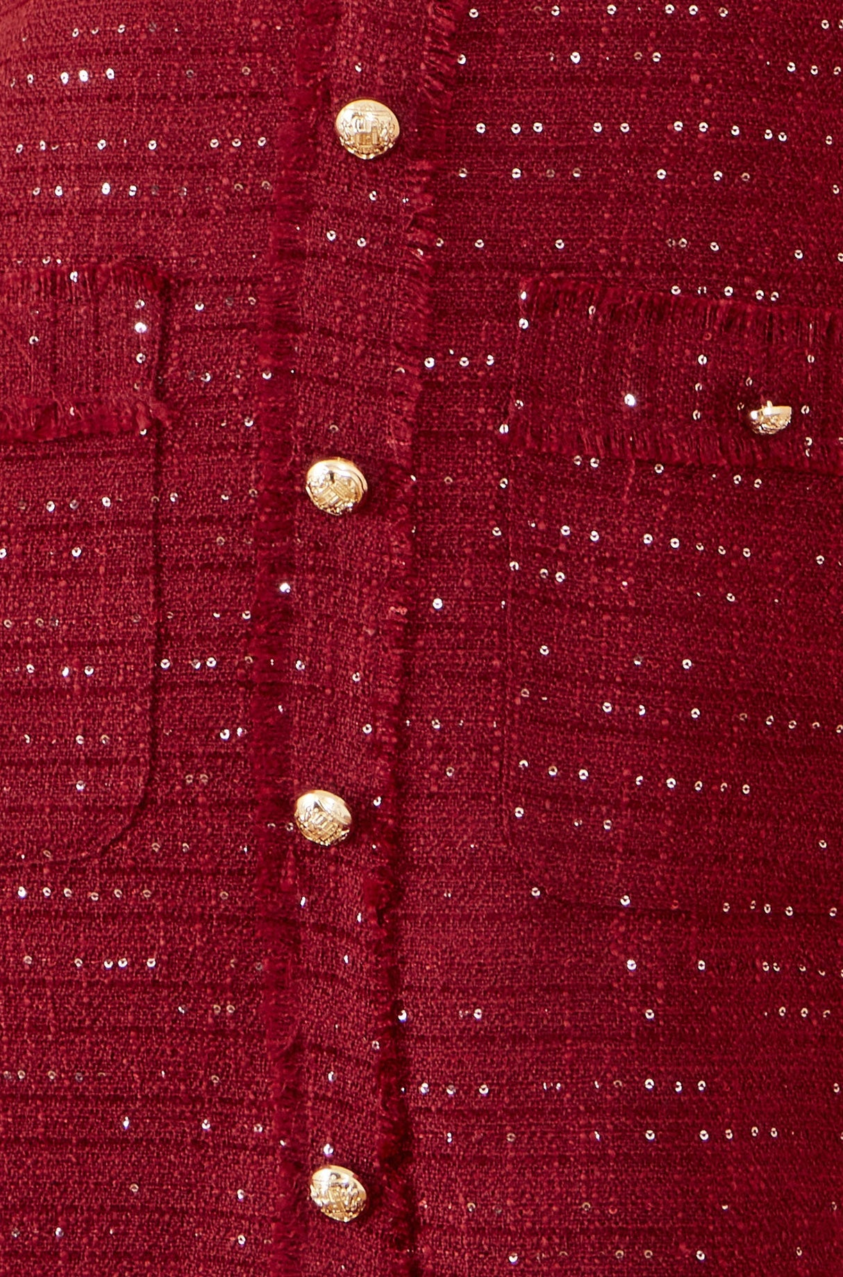 Yumi Burgundy Boucle Tunic Dress